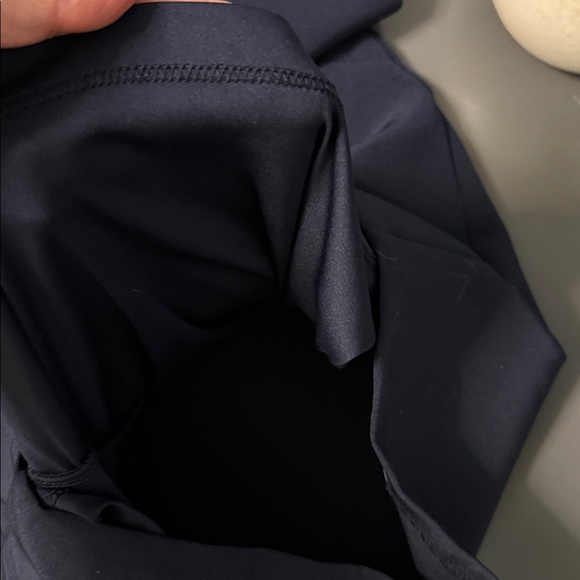 Zara Woman’s  Blue Navy Romper With Front Pockets Zipper Closure V-Neck Size: S - Picture 5 of 5